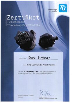 Zertifikat TQ TQ Fachhändler TQ Academy Days 2025/2026
